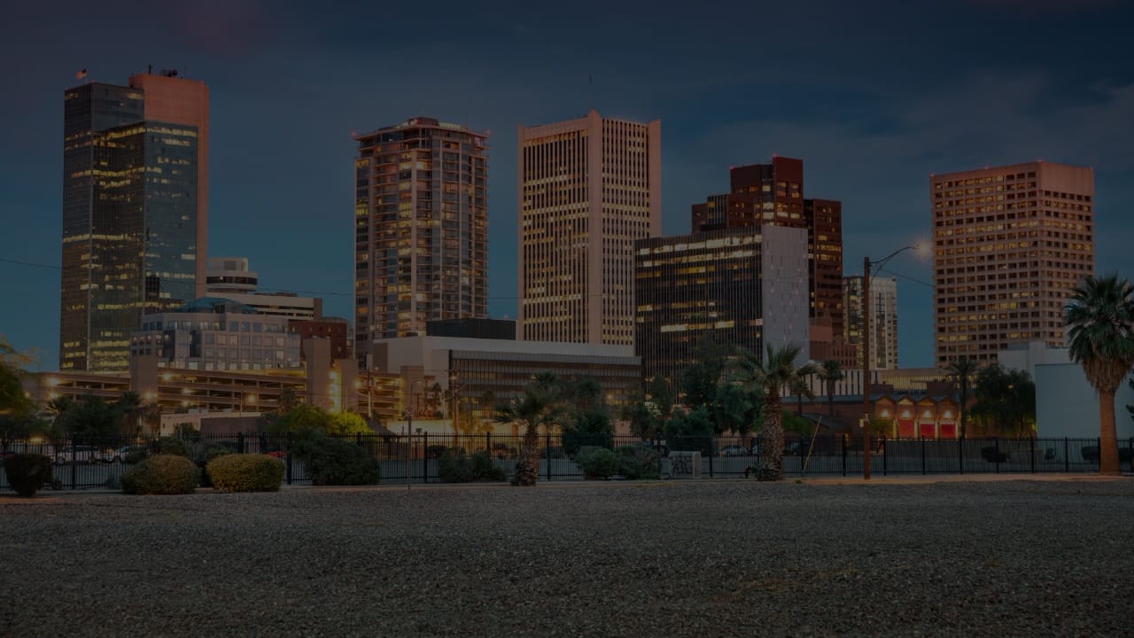 Phoenix Skyline At Dusk