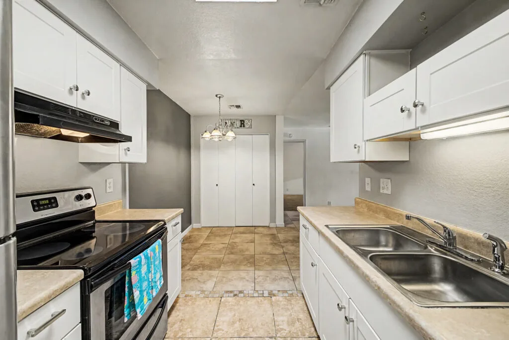 Kitchen with stainless appliances at 408 W Pontiac Dr Unit 6 Phoenix AZ