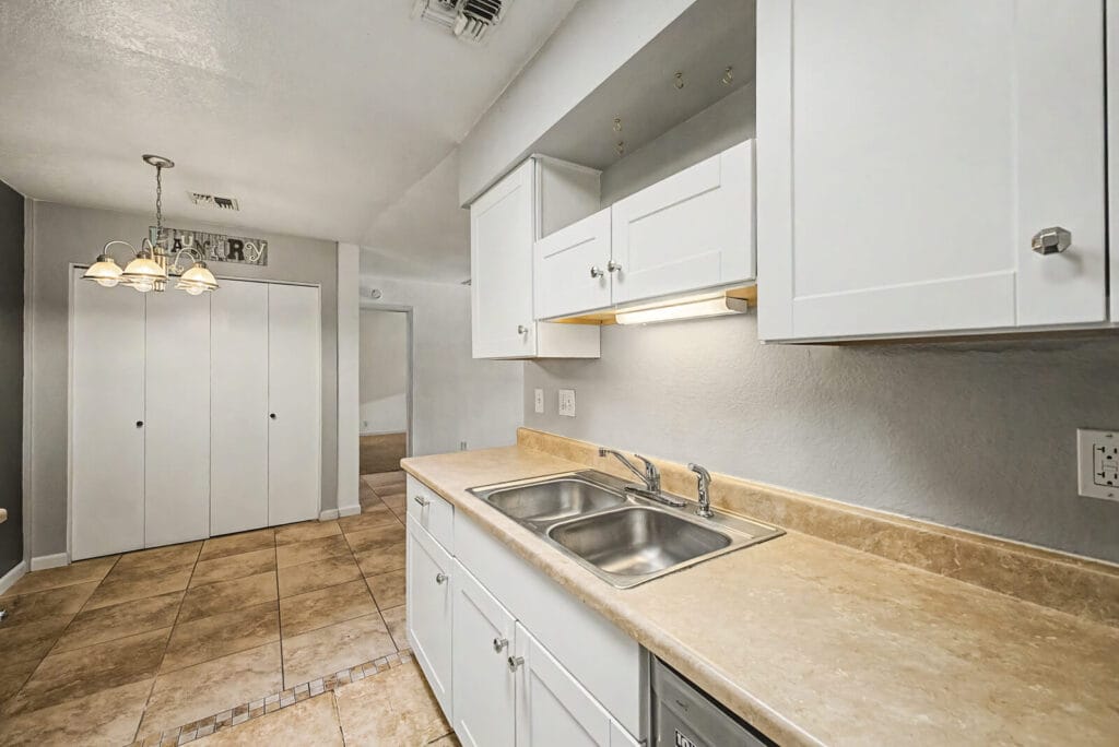Kitchen cabinets and counters at 408 W Pontiac Dr Unit 6 Phoenix AZ
