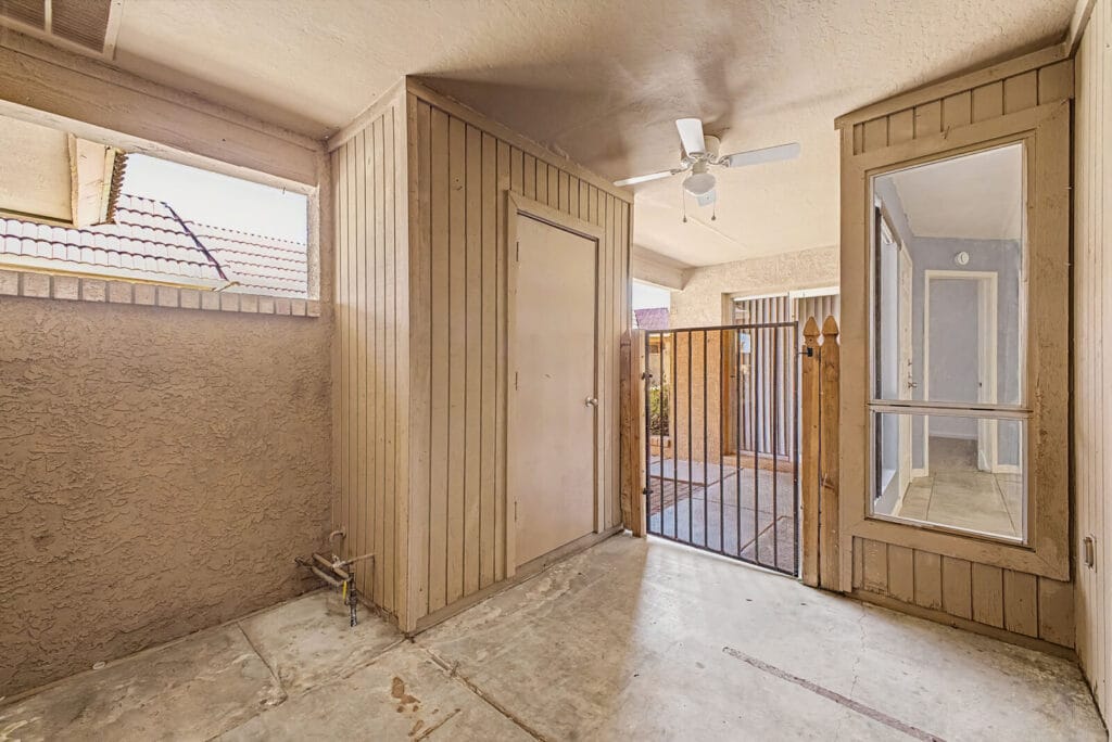 Covered patio at 408 W Pontiac Dr Unit 6 Phoenix AZ