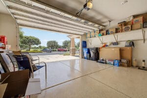 Two-car garage at 9856 E Timpani Ln, Mesa AZ