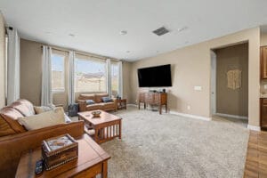 Living room in a single-level home at 9856 E Timpani Ln, Mesa AZ