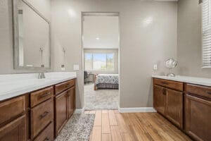 Master bathroom retreat in a Cadence at Gateway home for sale in Mesa