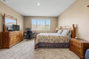 Master bedroom retreat in this move-in-ready East Mesa home