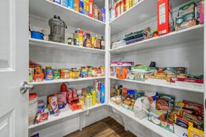 Kitchen pantry in a single-level home at 9856 E Timpani Ln, Mesa AZ