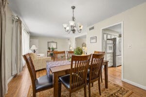 Formal dining room from an alternate angle
