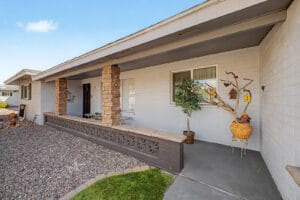 Angled exterior view of 6619 E Ellis St, Mesa AZ 85205