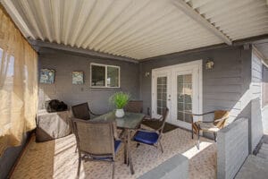 Covered back patio at 6619 E Ellis St, Mesa AZ