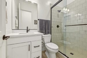 Second bathroom with modern fixtures