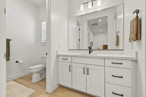 Fourth bathroom with vanity and contemporary finishes