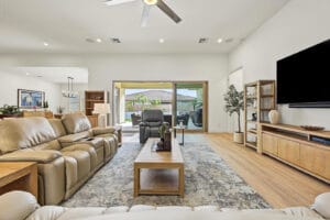 Fully furnished great room in a Domaine at Waterston home in Gilbert, Arizona