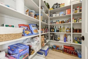 Walk-in kitchen pantry
